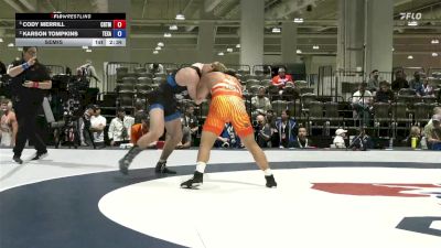 92 lbs Semis - Cody Merrill, Cowboy RTC/ Titan Mercury Wrestling Club (TMWC) vs Karson Tompkins, Texas