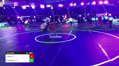 130 lbs Consi Of 8 #2 - Isabella Ortiz, La Junta Tigers vs Keira Kohler, Wasatch WC