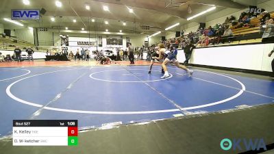 140 lbs Rr Rnd 4 - Kaleb Kelley, Tiger Trained Wrestling vs David Wells-ketcher, Salina Wrestling Club