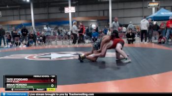 120 lbs Cons. Round 7 - Tate Stoddard, Grace Jr High vs Brian Moreno, Mountain View Middle School