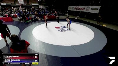 144 lbs Placement Matches (16 Team) - Curtis Bartley, REWA-FR vs Chase Claassen, CMWA-FR