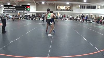 184 lbs Cons. Round 2 - Wills Bronson, John Carroll University vs Landon Ristoff, Salem University