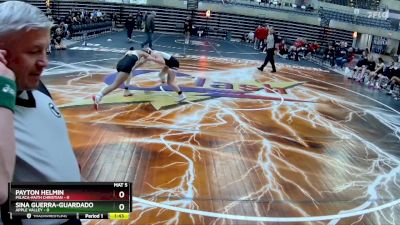 130 lbs Round 2 (4 Team) - Sina Guerra-Guardado, Apple Valley vs Payton Helmin, Milaca-Faith Christian