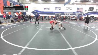 132 lbs Cons. Round 4 - Alberto Flores, Eleanor Roosevelt vs Caleb Cortez, Ayala