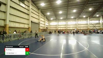 69 lbs Quarterfinal - Blake Gardner, Grantsville Wrestling Club vs Wallace King, Wasatch Wrestling Club