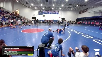 85 lbs Semifinal - Lincoln Krucheck, Eastside United vs Kael Anderson, Glenrock Wrestling Club