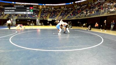 250 lbs Consy 1 - Carson Stolz, Fort LeBoeuf vs Gavin Hamm, Canon-McMillan