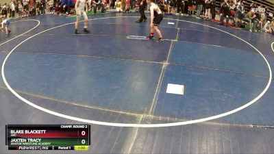 92 lbs Champ. Round 2 - Jaxten Tracy, Aviator Wrestling Academy vs Blake Blackett, JWC