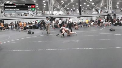 120 lbs Round 3 (6 Team) - Brian Corbin, Mat Assassins Red vs Brett Crawford, Savage WA Boogiemen
