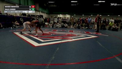 132 lbs Semifinal - Moses Mendoza, CA vs Dale Corbin, PA