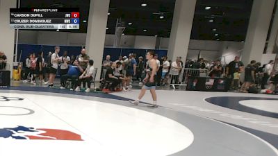 57 kg Cons. Sub-quarters - Carson Dupill, Jackrabbit Wrestling Club vs Cruzer Dominguez, MWC Wrestling Academy
