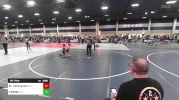 61 lbs 5th Place - Mia Dominguez, Crusaders vs Isaac Perez, Savage House WC