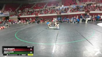 132 lbs 2nd Wrestleback And Semi-finals (16 Team) - Zoe Bennett, Lubbock Cooper vs Reese Hahn, Frisco