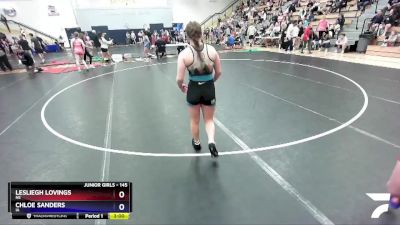 145 lbs Cons. Round 3 - Lesliegh Lovings, NE vs Chloe Sanders, IA