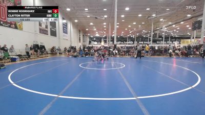 122 lbs Quarterfinal - Robbie Rodriguez, Ruthless - HSC vs Clayton Ritter, Homegrown Black - HSC