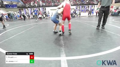 64 lbs Quarterfinal - Tucker Pruett, Smith Wrestling Academy vs Braylen Jones, Newcastle Youth Wrestling