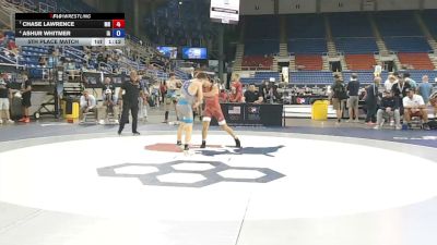 113 lbs 5th Place Match - Chase Lawrence, Minnesota vs Ashur Whitmer, Iowa