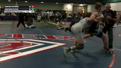144 lbs Consi Of 4 - Hunter Stevens, WI vs Grayson Fuchs, MI