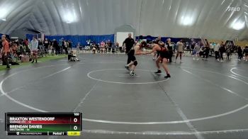 160 lbs Finals (2 Team) - Braxton Westendorf, Warrior RTC vs Brendan Davies, Westshore