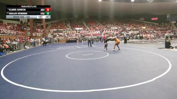 155 lbs Cons. Semi - Iliana Garcia, Abilene HS vs Dallis Stieben, Colby HS