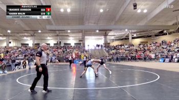 A 120 lbs Champ. Round 1 - Kaden Malin, Seymour High School vs Magnus Johnson, Cheatham Co. Central High School