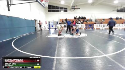 215 lbs Cons. Round 5 - Ethan Ono, Dos Pueblos vs Gabriel Marquez, Golden Valley (Bakersfield)