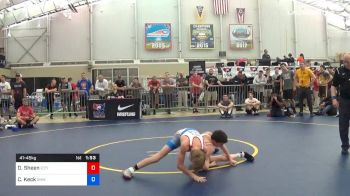 41 lbs Round Of 32 - Daniel Sheen, Izzy Style vs Cael Keck, Greater Heights Wrestling