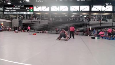 223-291 lbs Cons. Round 2 - Remington Hiser, Mt Zion Kids WC vs Owen Kooima, Unattached