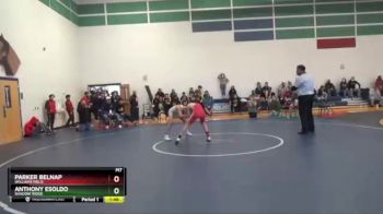 104 lbs Semifinal - Anthony Esoldo, Shadow Ridge vs Parker Belnap, Williams Field
