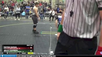Round 1 - Bryce Chambers, Michigan Center Young Cardinal vs Payton Vamvas, Imlay City Wrestling Club