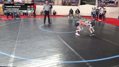 60_B lbs Round Of 64 - Hunter Mattison, Troy vs Tyler Foreman, Bangor