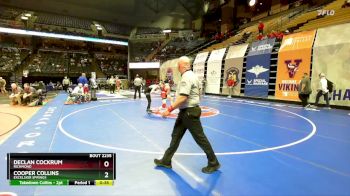 120 Class 2 lbs Cons. Round 2 - Declan Cockrum, Richmond vs Cooper Collins, Excelsior Springs