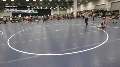 105 lbs Cons. Quarters - Laydon Knox, Open Mats Wrestling Club vs Isai Sanchez, Team Nazar Training Center