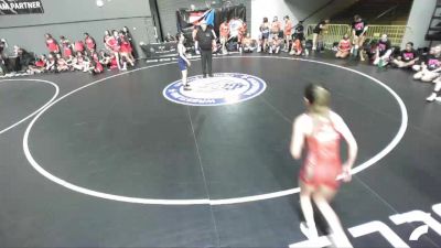 95 lbs Jennessa Ubence, SDIKWA - San Diego-Imperial Kids Wrestling Association vs Juliah Lee, OCWA - Orange County Wrestling Association