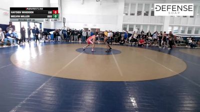 157 lbs Round Of 32 - Hayden Whidden, Southern Illinois vs Melvin Miller, Unrostered