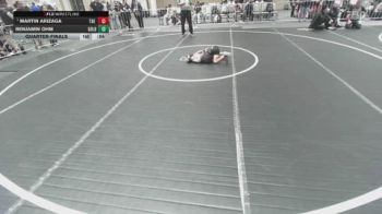 43 lbs Quarterfinal - Martin Arizaga, The Valley WC vs Benjamin Ohm, Gold Rush Wrestling