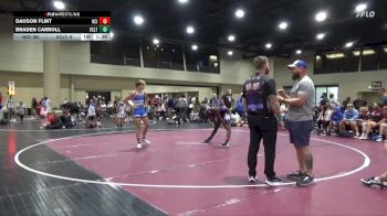 144 lbs Round 3 (6 Team) - Braden Carroll, Vancleave Takedown Club vs Dauson Flint, Nashville Catholic Irish