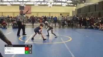 57 lbs Semifinal - AJ Kane, Broad Axe Wrestling Club Red.10 vs Ariah Mills, Minion Black ES