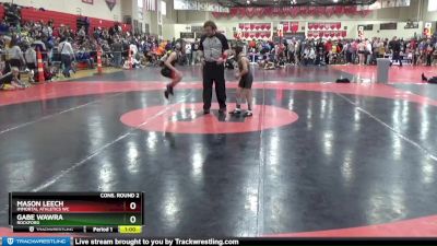 60 lbs Cons. Round 2 - Gabe Wawra, Rockford vs Mason Leech, Immortal Athletics WC