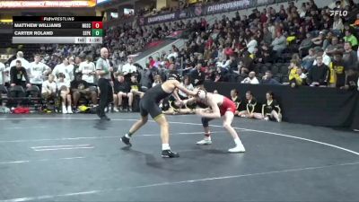 120 lbs Quarterfinal - Carter Roland, Southeast Polk vs Matthew Williams, North Scott