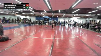 90 lbs Champ. Round 1 - Kaybri Kennedy, Idaho Falls Wrestling Club vs Ellie Morgan, Fighting Squirrels Wrestling Club