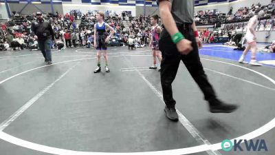 80 lbs Quarterfinal - Daxton Trowbridge, Piedmont vs Cyrus Baker, Harrah Little League Wrestling