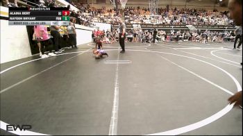 43-46 lbs Rr Rnd 2 - Alaina Bert, Del City Little League Wrestling vs Raygen Bryant, Prime Wrestling