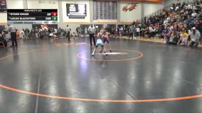 54 lbs Champ. Round 1 - Ryder Kruse, Alburnett Mat Pack vs Lucas Blackford, Springville Gold Medal Wrestli