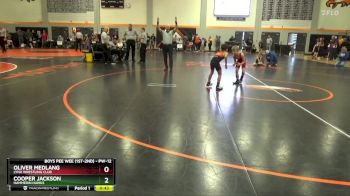 PW-12 lbs Cons. Semi - Oliver Medlang, Lynx Wrestling Club vs Cooper Jackson, Hammerin Hawks