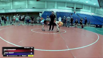 132 lbs 3rd Place Match - Zev Koransky, IL vs Utah Heady, KY