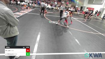 110 lbs Semifinal - Mikaili Lee, Team Tulsa Wrestling Club vs Joseph Veloquio, Dark Cloud Wrestling Club