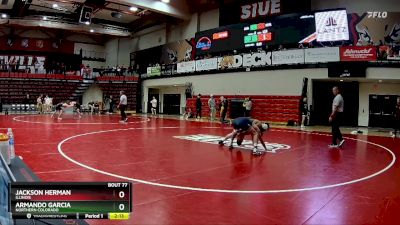 141 lbs Cons. Round 2 - Armando Garcia, Northern Colorado vs Jackson Herman, Illinois