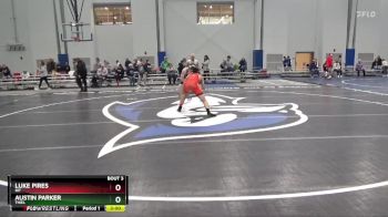 141 lbs Champ. Round 1 - Austin Parker, Thiel vs Luke Pires, RIT