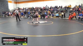 100 lbs Semifinal - Kiernan Dunlay, McDominate Training Center vs Charlie Lindley, Central City Matcats